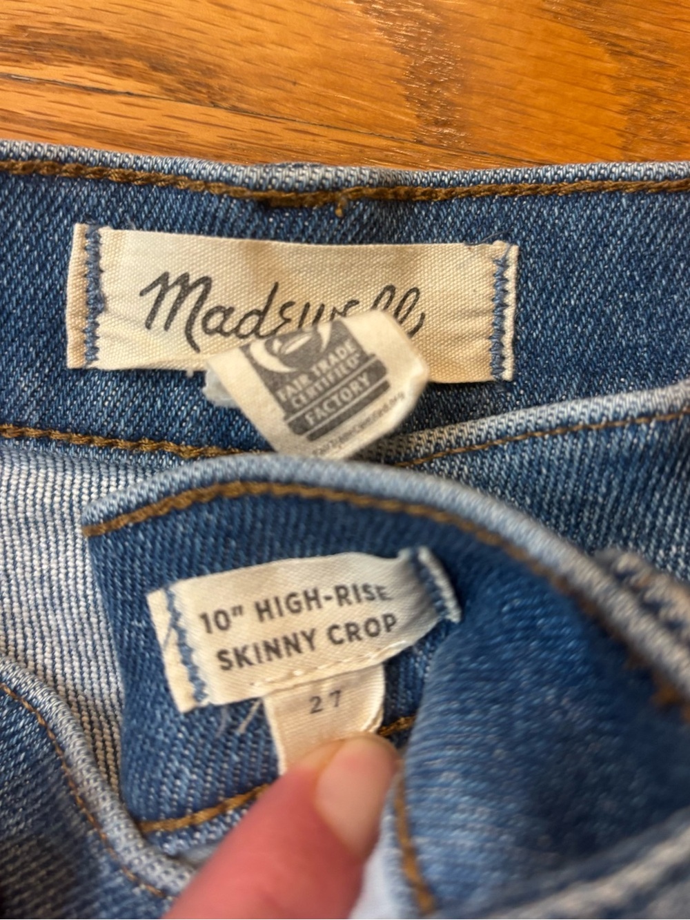 Madewell 10" High-Rise Skinny Crop Jeans in Sheffield Wash Size 27 - Picture 7 of 9